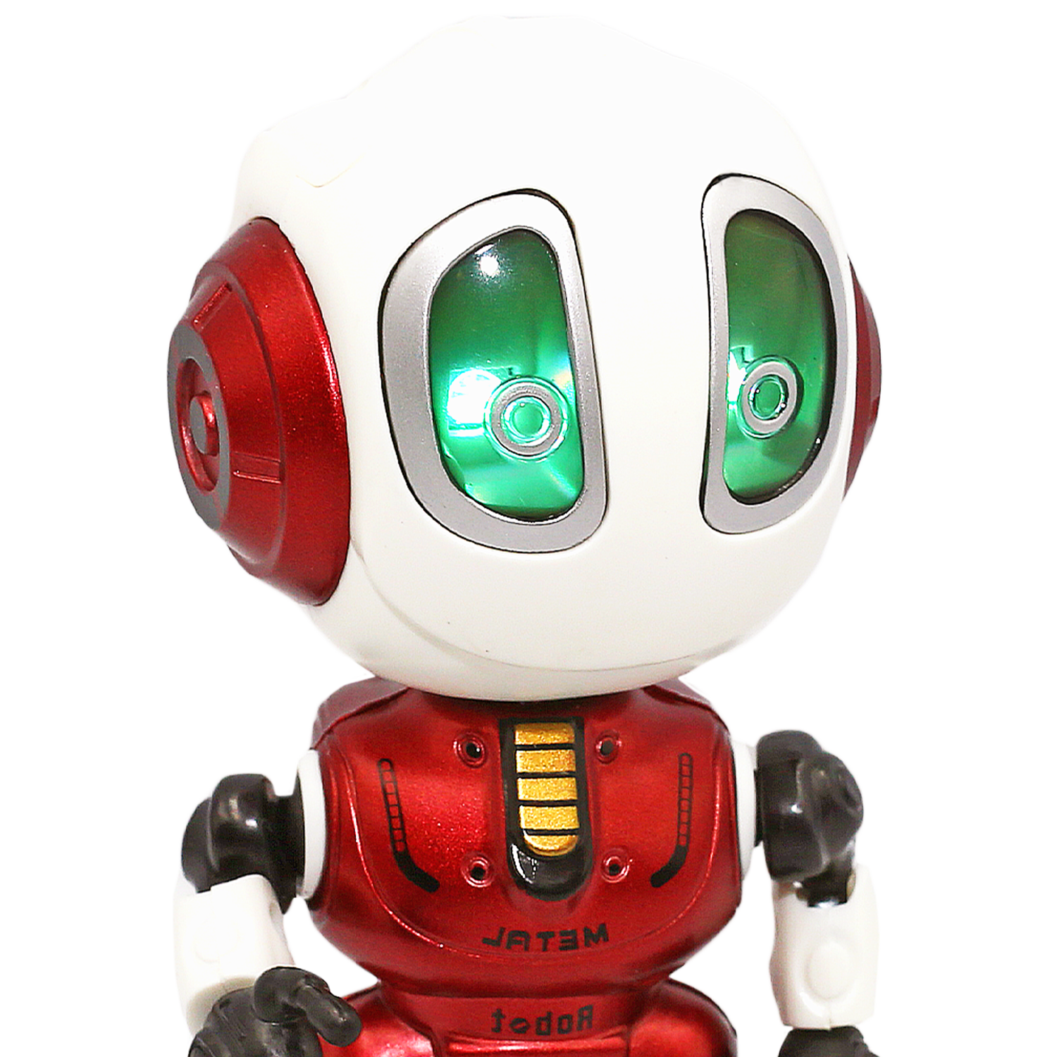 Робот бот повторюшка SHARKTOYS со светом и звуком металлический - фото 9