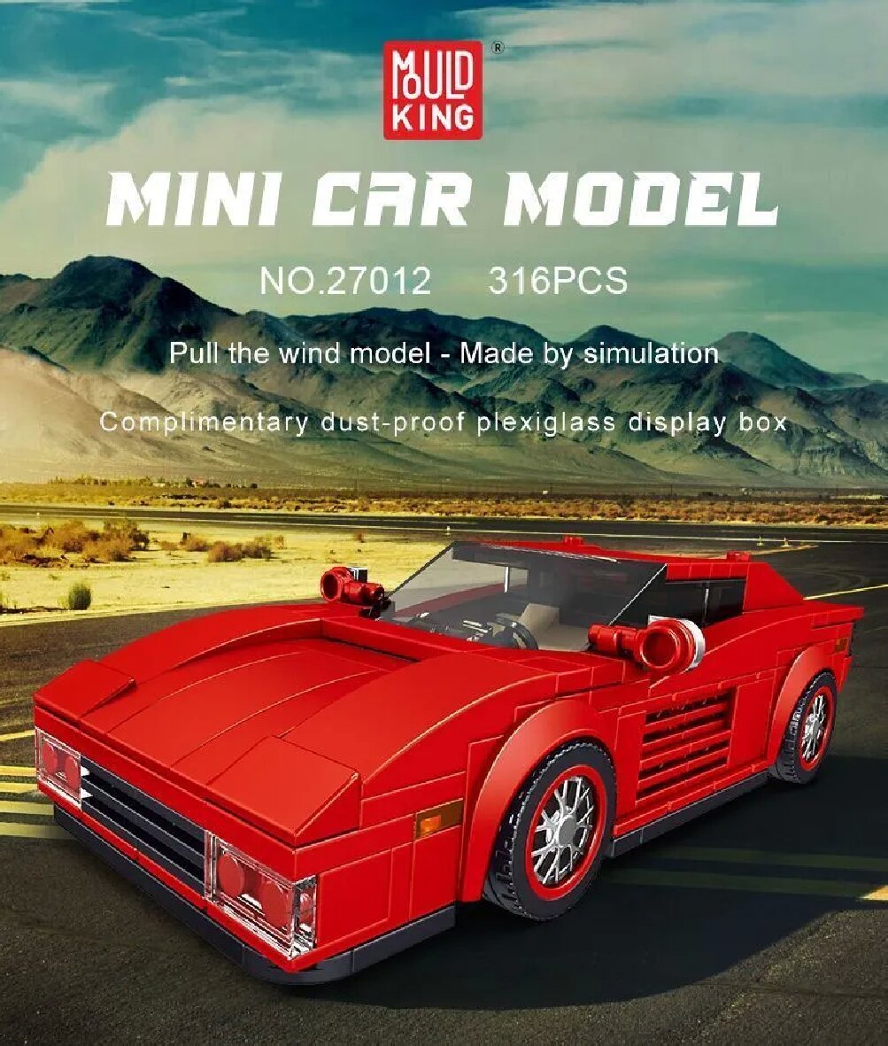 Конструктор Mould King Спорткар Ferrari Testarossa 316 деталей