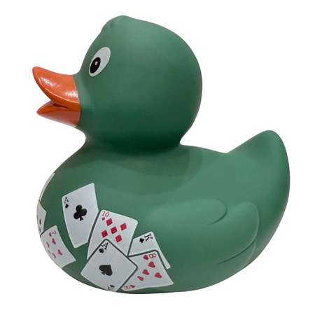 Игрушка для ванны сувенир Funny ducks Покер уточка 1318