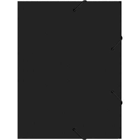 Папка-короб Бюрократ пластик 0.5мм корешок 25мм A4 черный