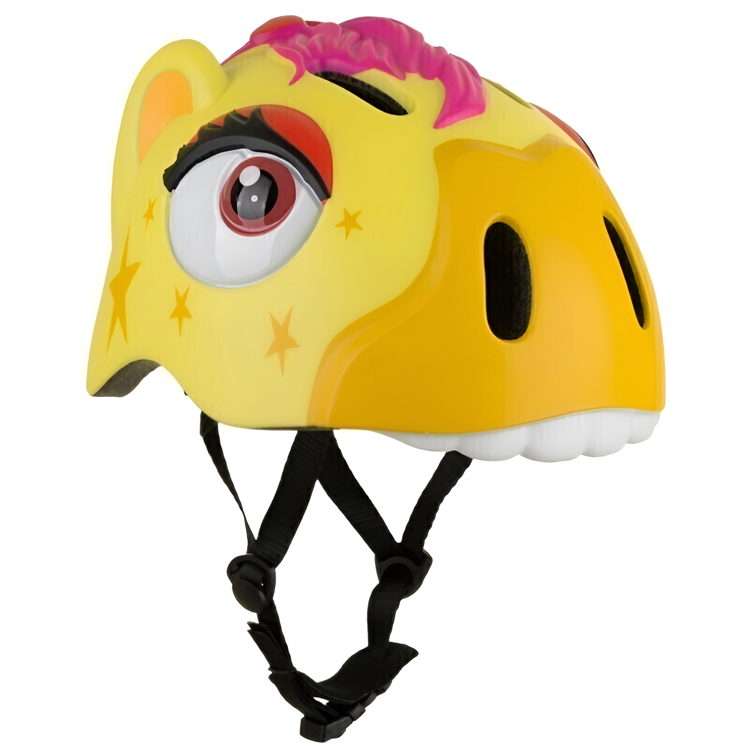 Шлем защитный Crazy Safety Yellow Zebra с механизмом регулировки размера 49-55 см - фото 1