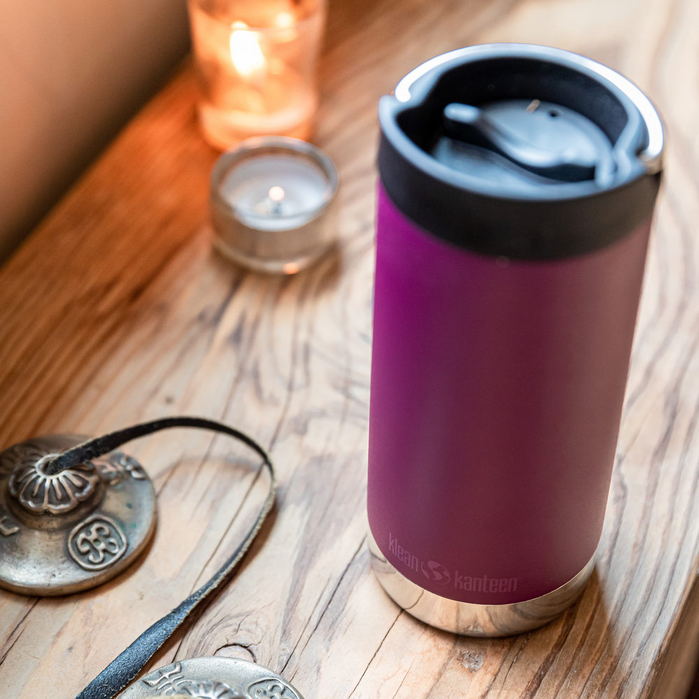 Термокружка Klean Kanteen TKWide Cafe Cap 12oz 355 мл Purple Potion - фото 5