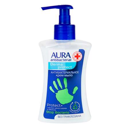 Крем-мыло AURA Antibacterial Derma protect 250мл 9963