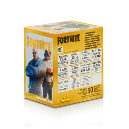 Бокс с наклейками Panini FORTNITE 50 пакетиков в наборе