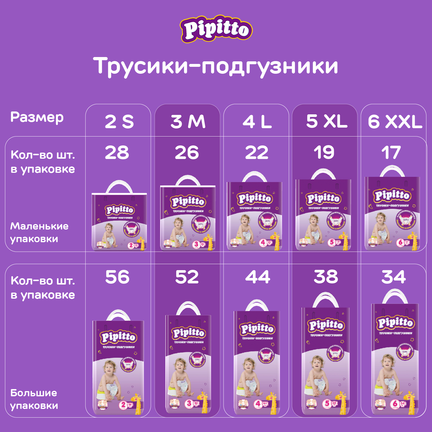 Трусики Pipitto 19 шт. 5 - фото 11