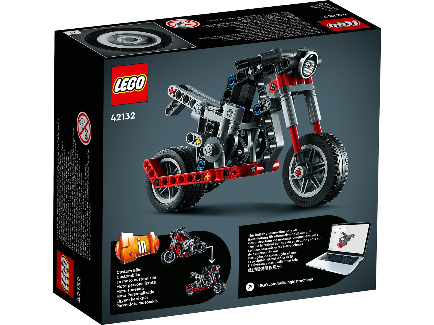 Конструктор детский LEGO LEGO Technic Мотоцикл 42132 - фото 18