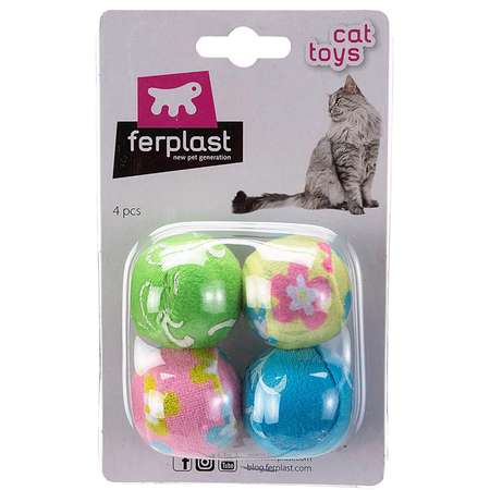 Мяч для кошек Ferplast PA5408 мягкий 4шт 85408799