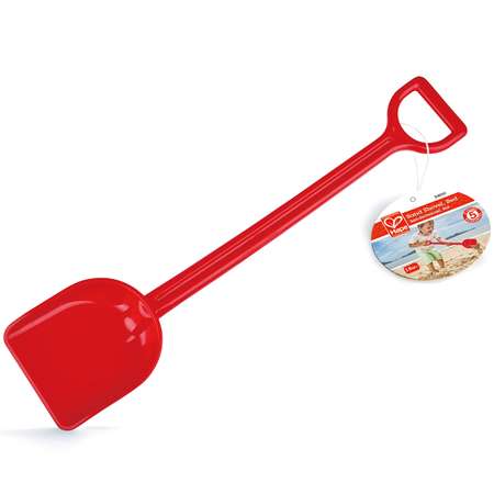 Игрушка для игры на пляже HAPE детская красная лопата для песка 55 см. E4059_HP