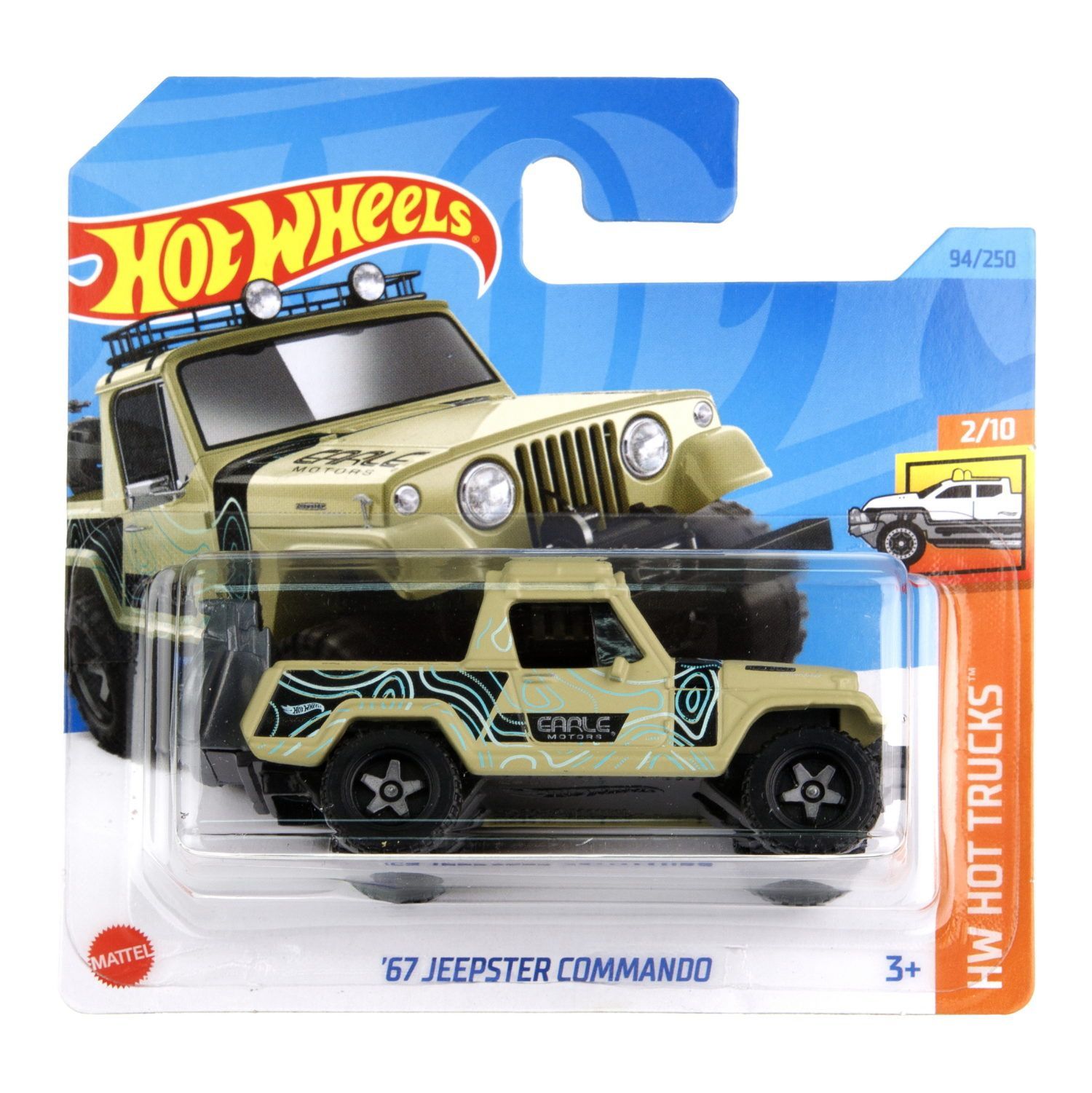 Автомобиль Hot Wheels Jeep Jeepster Commando 67 60605 - фото 2