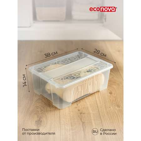 Ящик универсальный Econova TEX-BOX 10л прозрачный