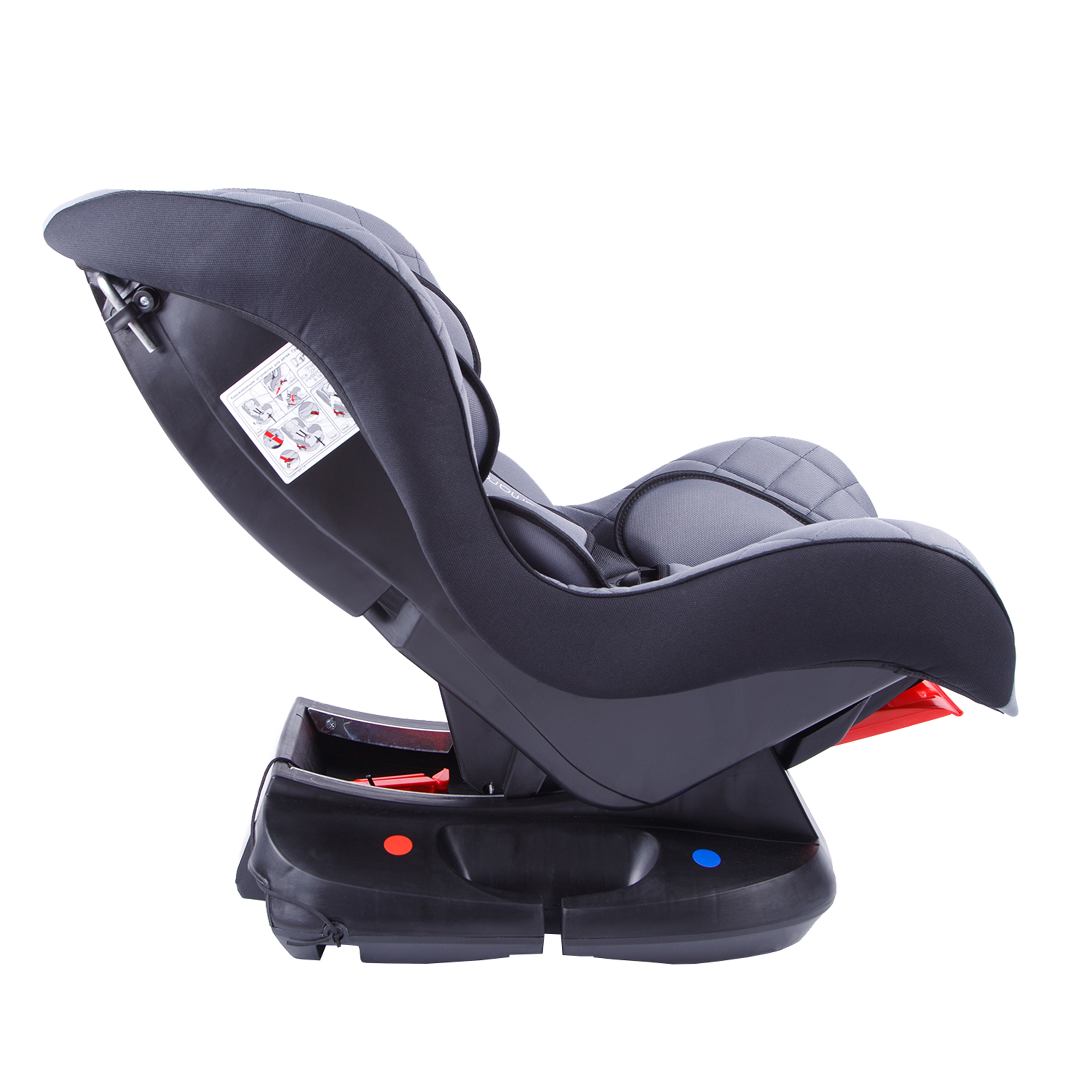 Автокресло детское AmaroBaby Safety группа 0+ серый чёрный - фото 13