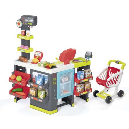 Набор Smoby Maxi Market с тележкой 50предметов 350215