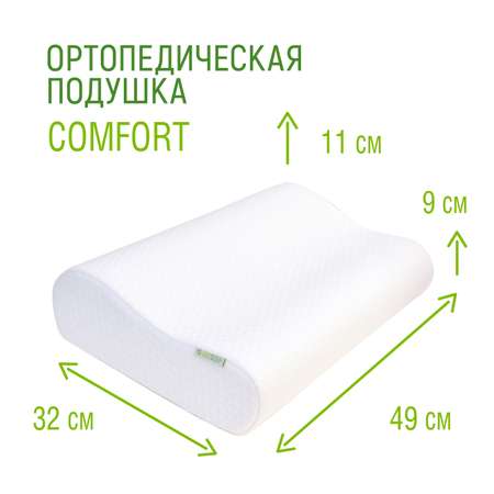 Ортопедическая подушка Goodsleep! Comfort с эффектом памяти под голову