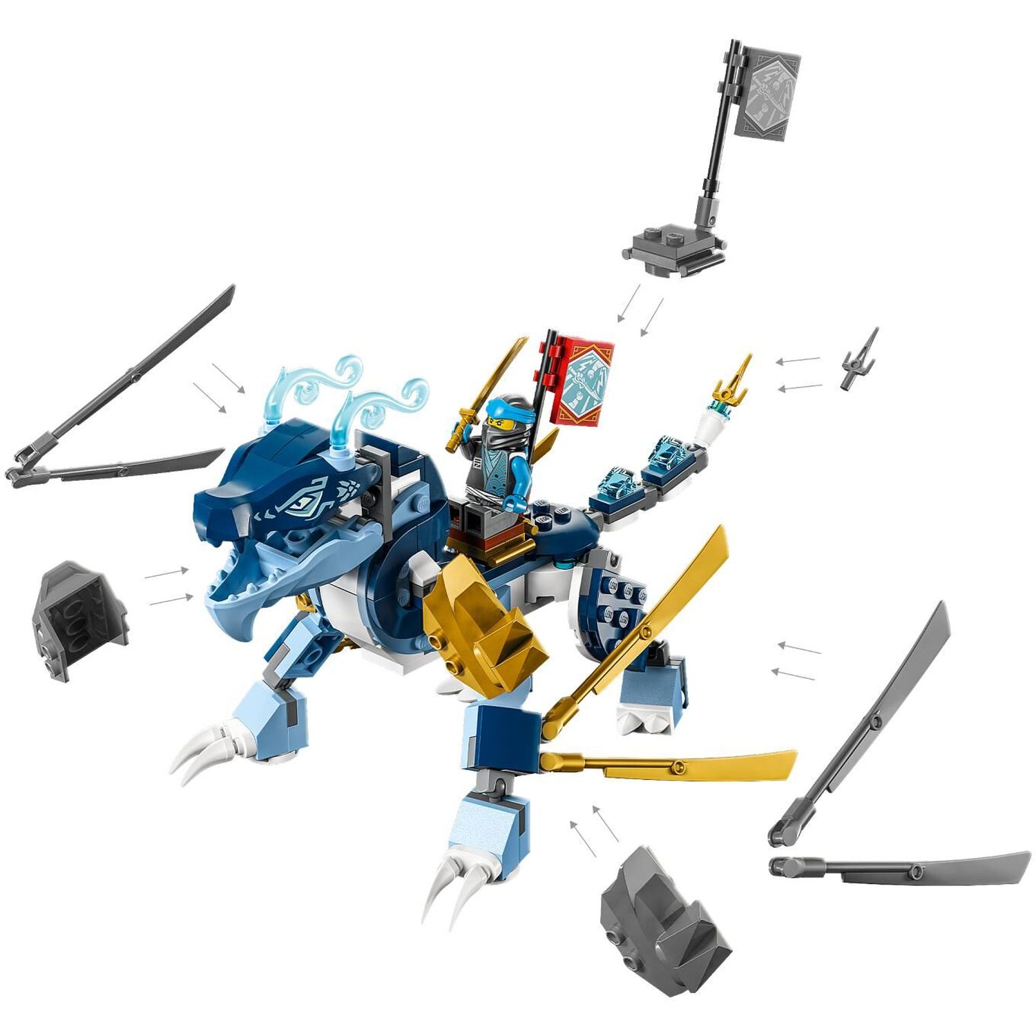 Конструктор LEGO Ninjago Nyas Water Dragon EVO 71800 - фото 4