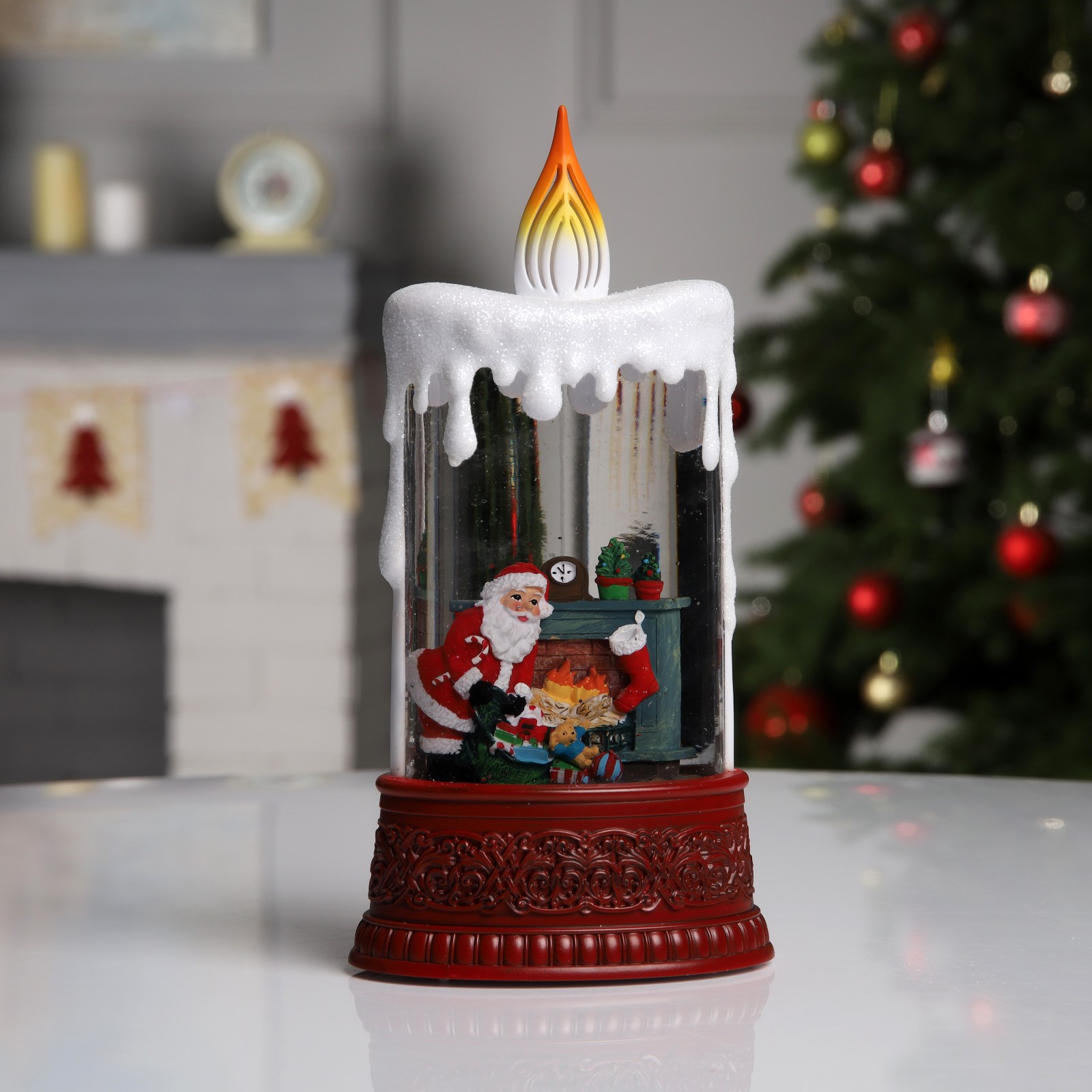 Светодиодная фигура Sima-Land «Свеча с Дедом Морозом» - фото 2