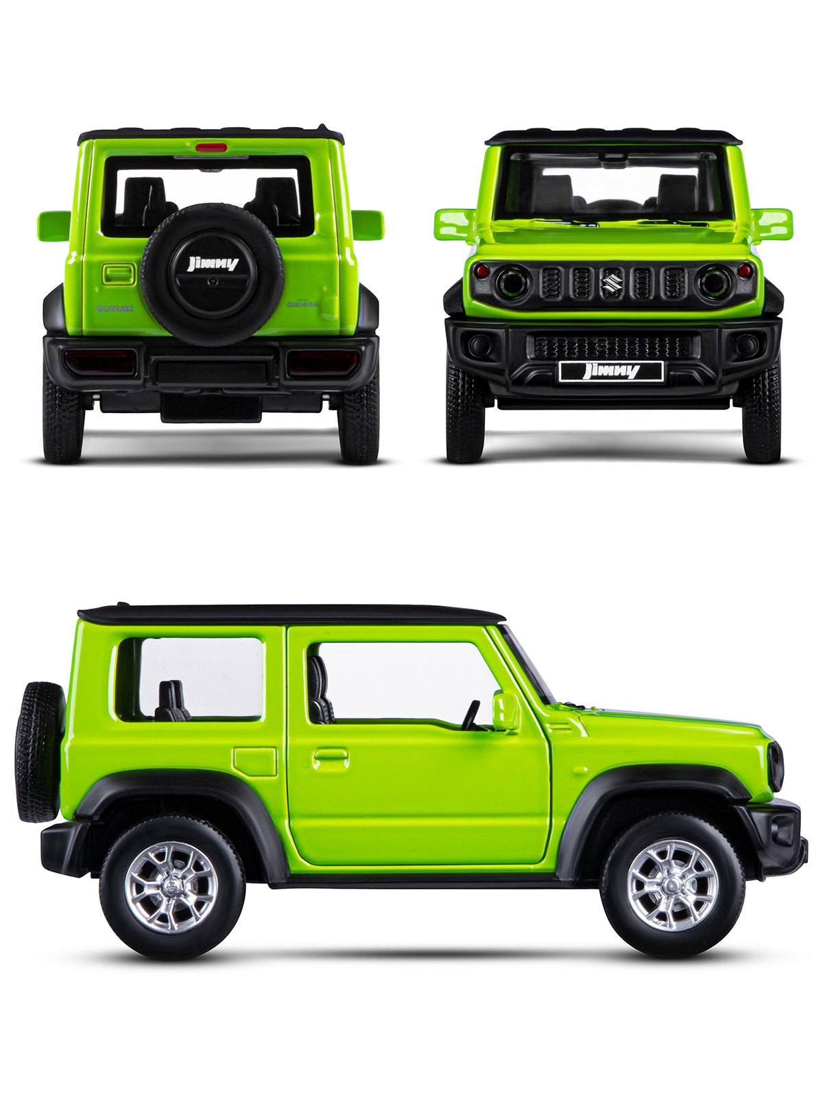 Внедорожник АВТОпанорама Suzuki Jimny 1:32 зеленый JB1251560 - фото 4