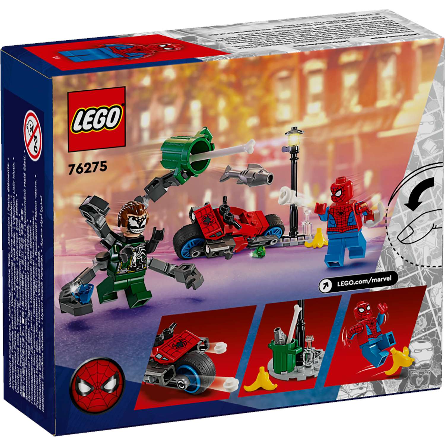Конструктор LEGO Marvel Погоня на мотоцикле: Человек-паук против Дока Ока 76275 - фото 4