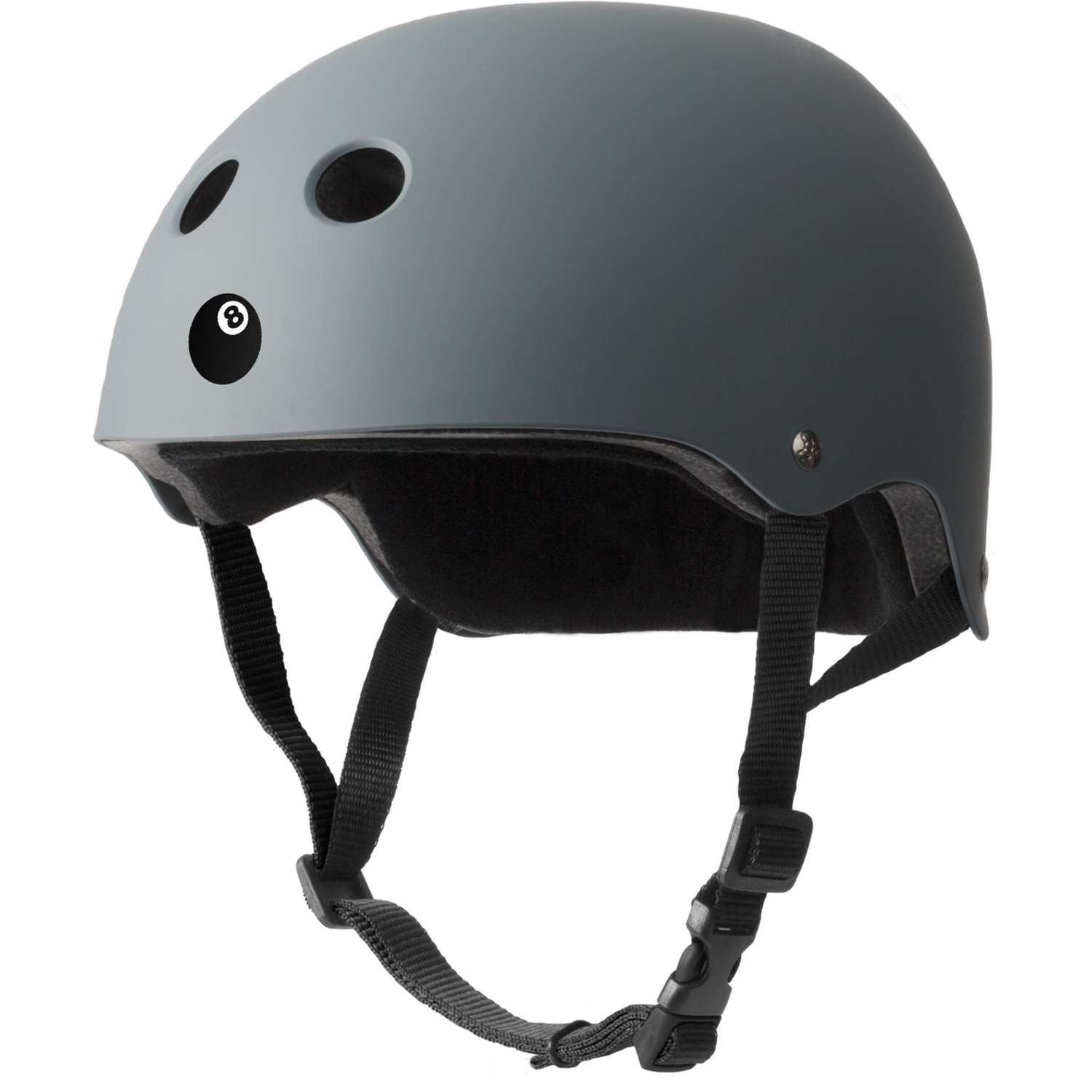 Шлем защитный спортивный Eight Ball Gun Matte (серый) / размер XL / возраст 14+ / обхват головы 55-58 см. / для детей - фото 1