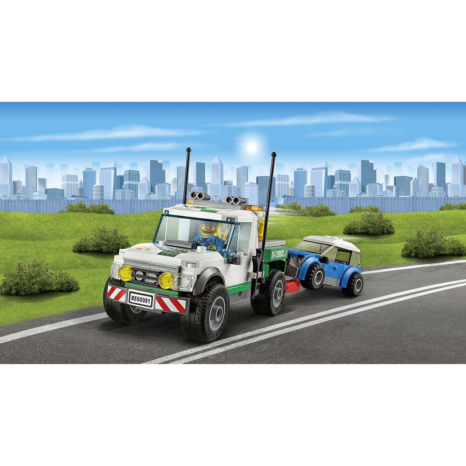 Конструктор LEGO City Great Vehicles Буксировщик автомобилей (60081) - фото 8