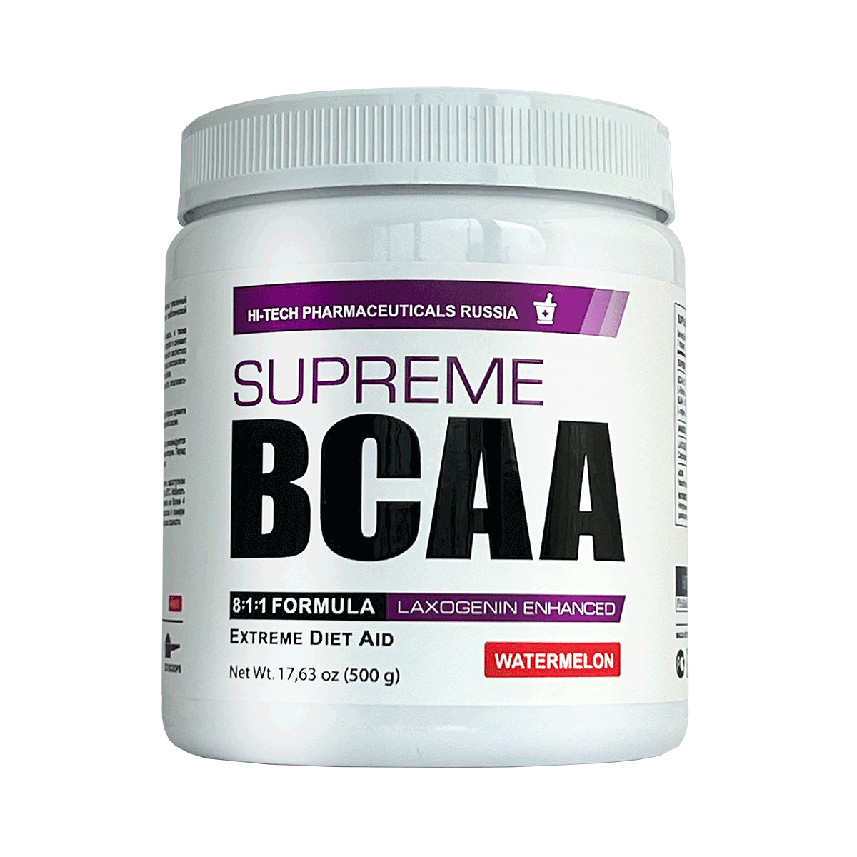 БЦАА Hi-Tech Pharmaceuticals Supreme BCAA 811 500 гр 33 порц арбуз - фото 2