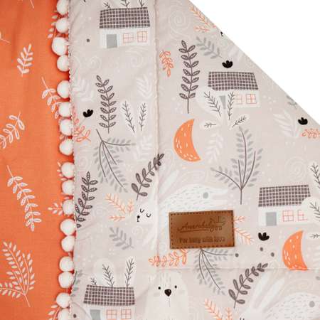 Одеяло на выписку AmaroBaby Bon Bon Лес оранжевый