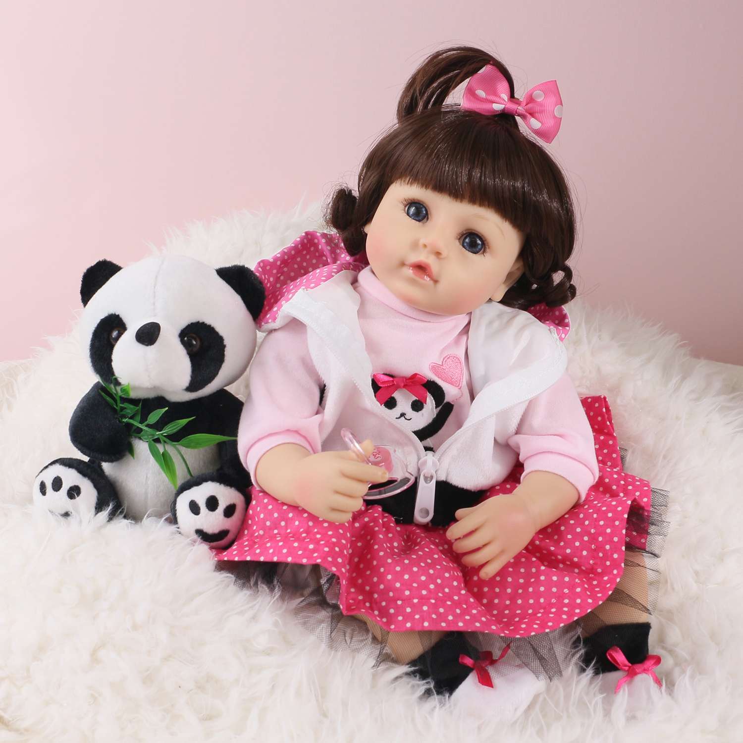 Кукла Реборн QA BABY Алина девочка большая пупс набор игрушки для девочки 42 см 45003 - фото 5