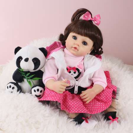 Кукла Реборн QA BABY Алина девочка большая пупс набор игрушки для девочки 42 см