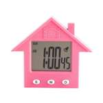 Часы будильник Rabizy Розовый домик с магнитом