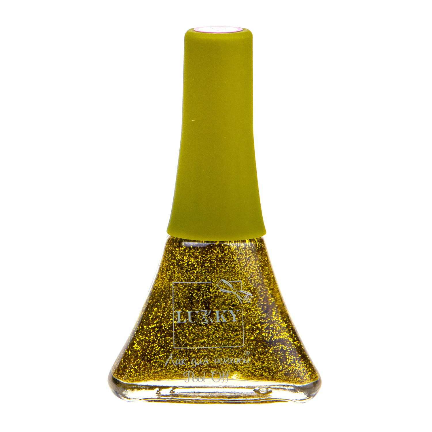 Лак для ногтей Lukky серия Конфетти цвет 09К желтый с блестками - фото 1