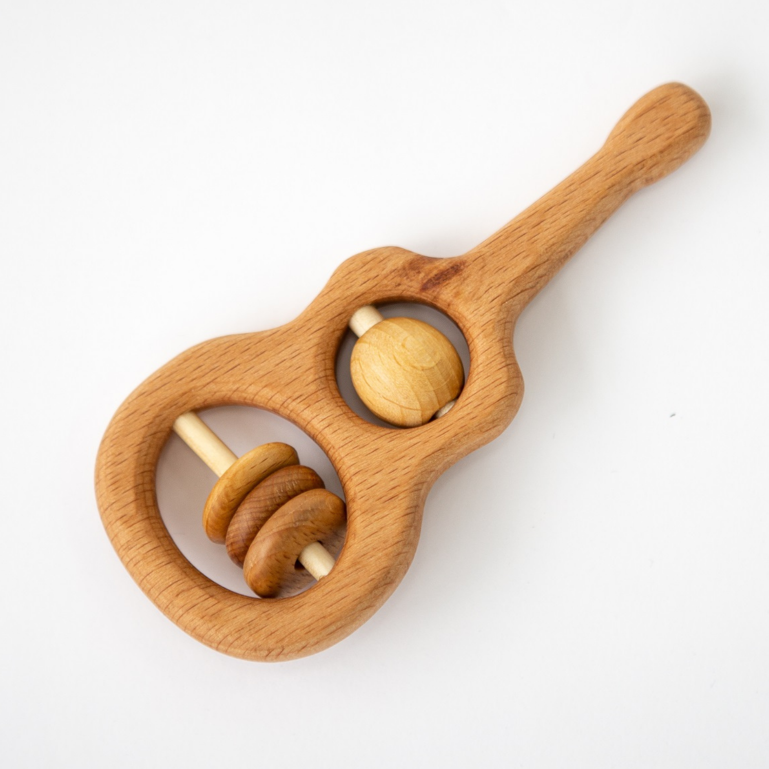 Погремушка деревянная Mag Wood Гитара для новорожденных - фото 1