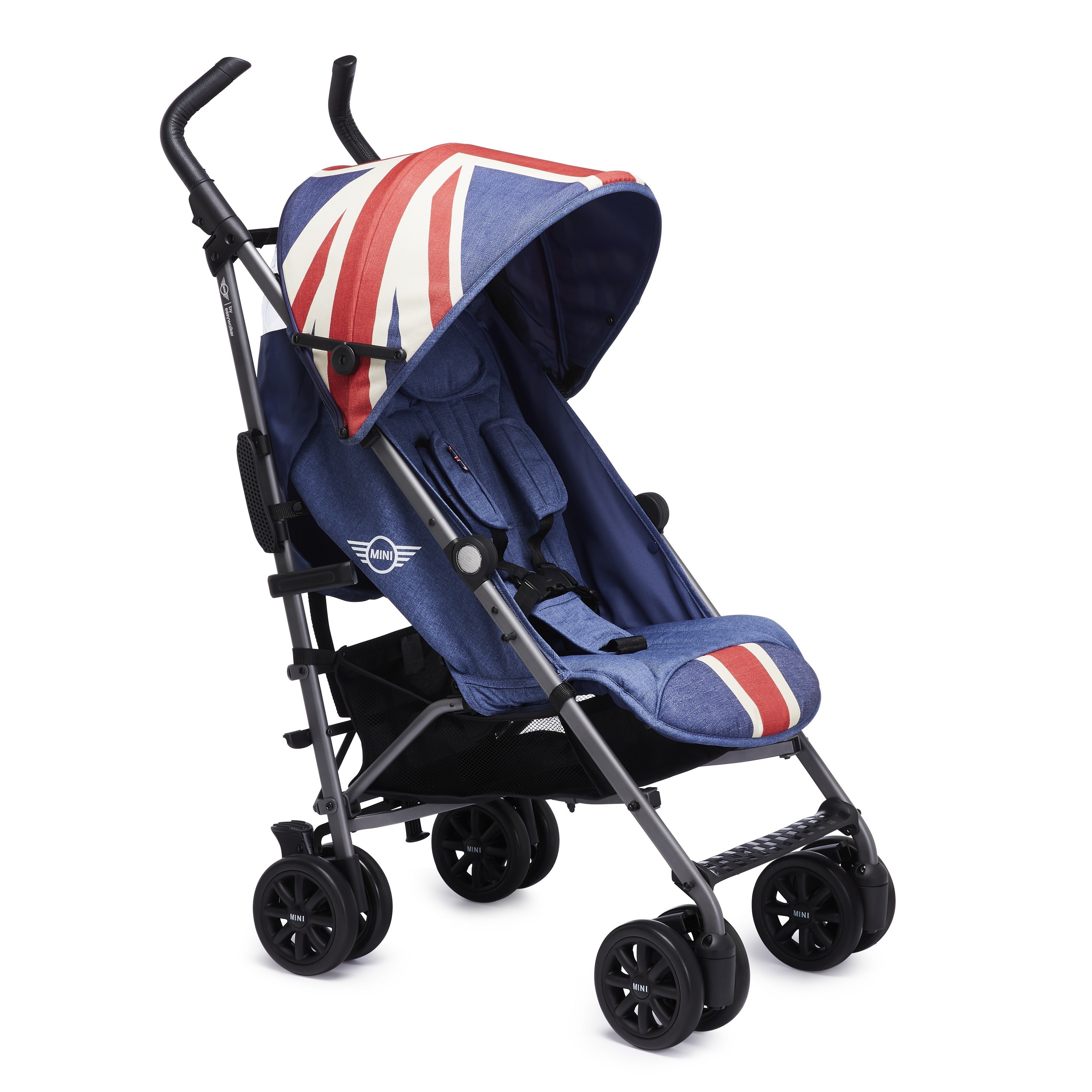 Коляска Easywalker Mini Buggy+ Union Jack Vintage с бампером - фото 1