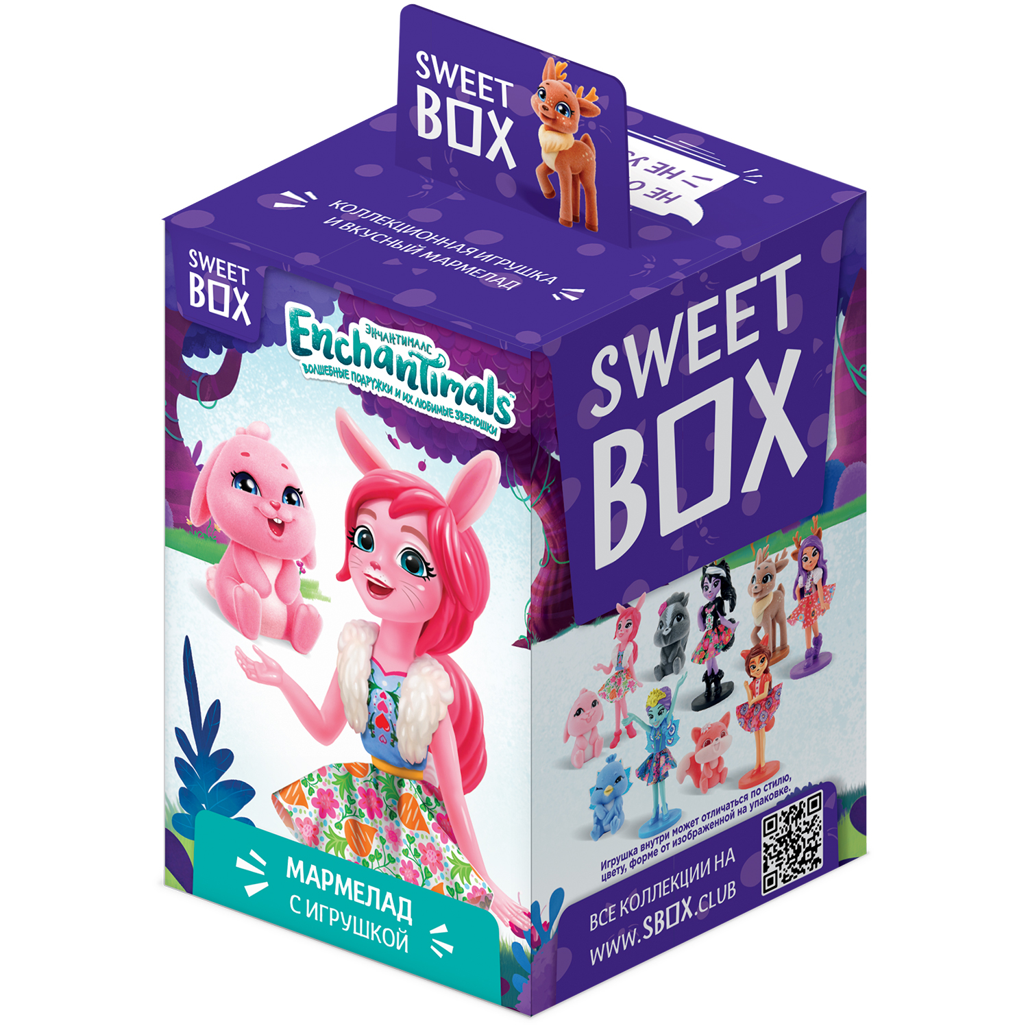 Мармелад Sweet box Enchantimals с игрушкой 10г в непрозрачной упаковке (Сюрприз) - фото 1