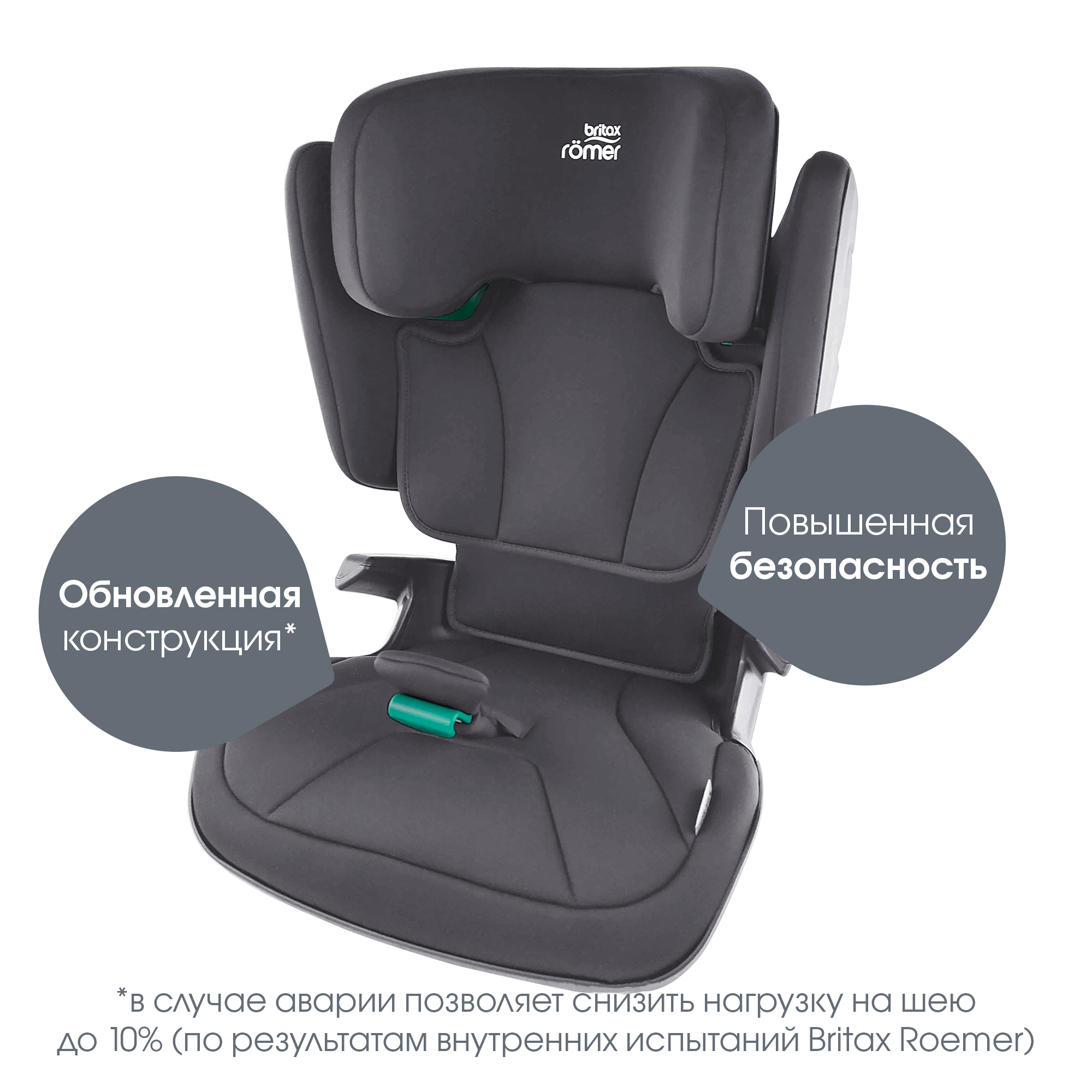 Автокресло детское Britax Roemer Kidfix 2 Z-Line от 3.5 до 12лет рост 100-150см Midnight Grey - фото 5