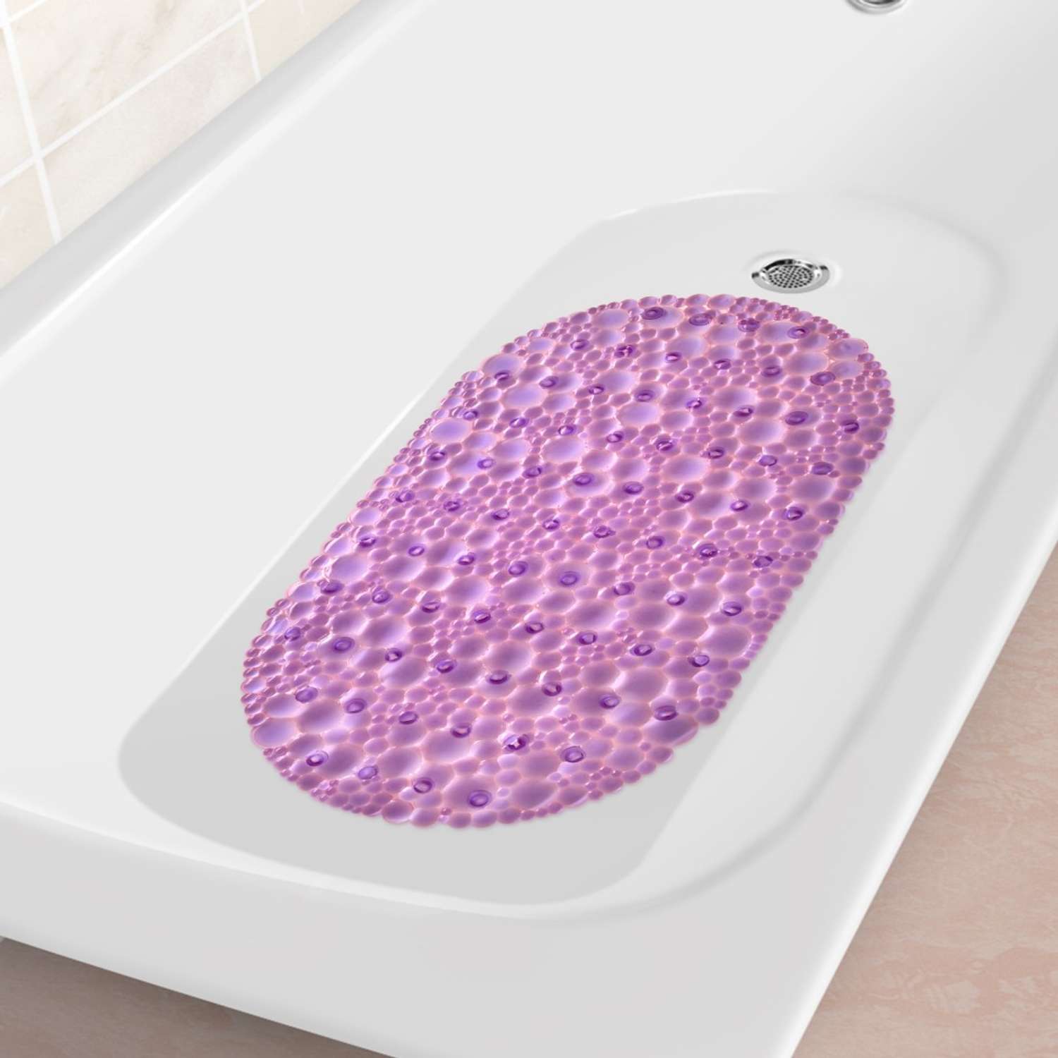 Коврик для ванны с присосками Varmax Веселые пузырьки 67х38 см - фото 11