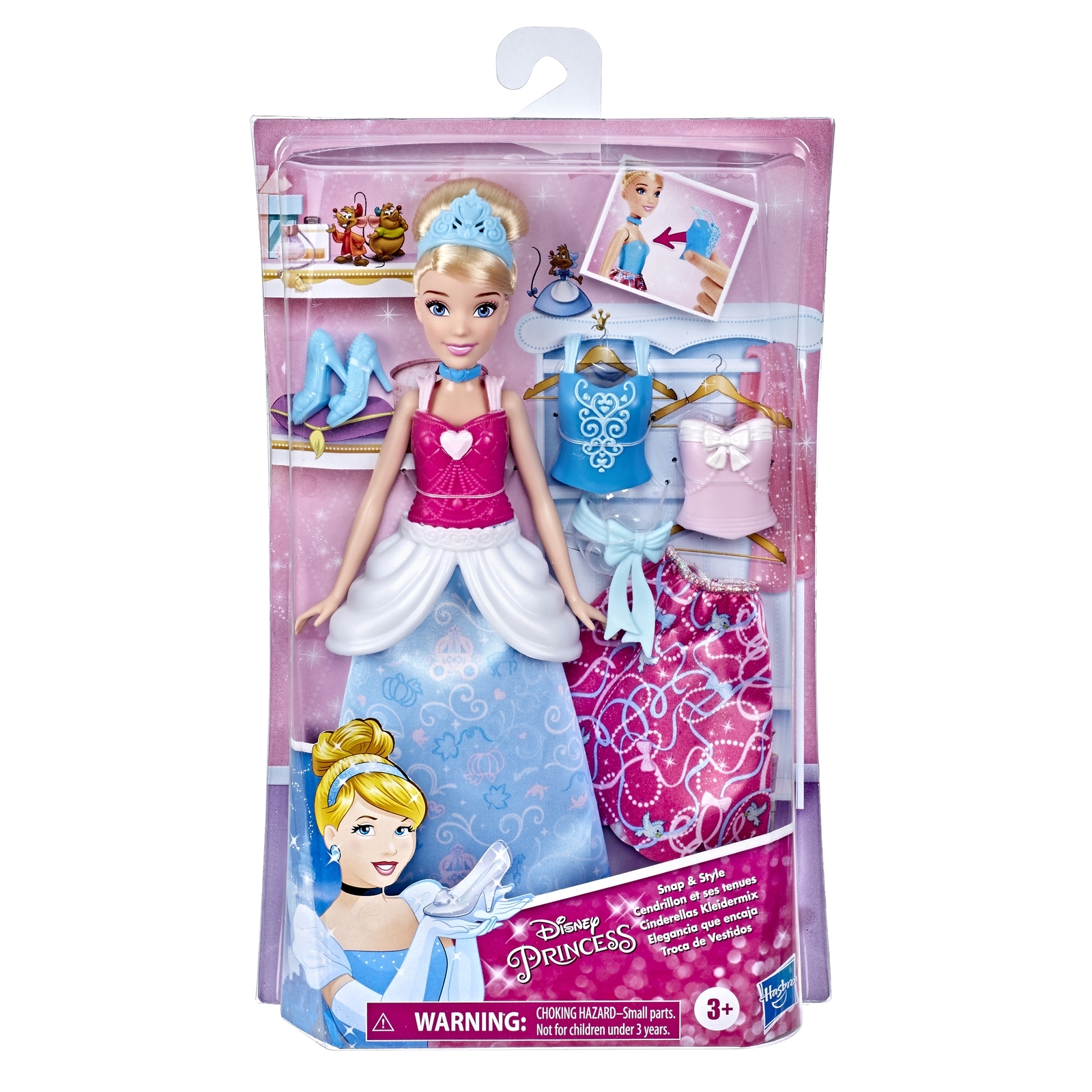 Набор игровой Disney Princess Hasbro Золушка 2наряда E95915L0 купить по  цене 1199 ₽ в интернет-магазине Детский мир