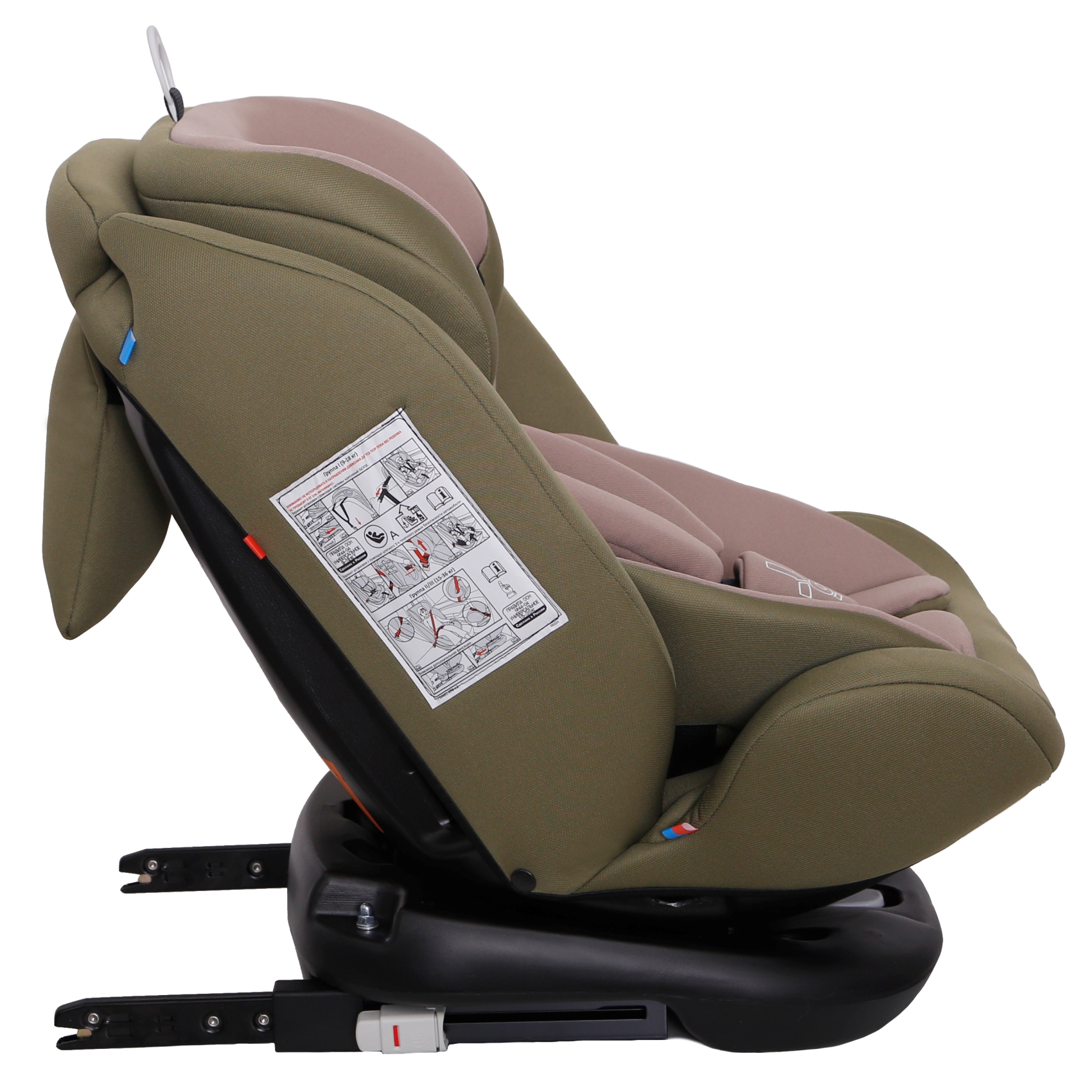 Детское автокресло Еду-Еду KS 360 ISOFIX гр.0+/I/II/III серия Level One dark green - фото 4