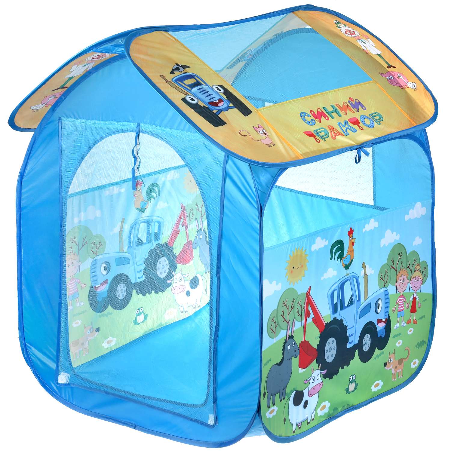 Палатка Играем вместе Синий трактор 318526 - фото 1