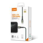 Кабель USB PD: Type-C-Lgth LDNIO LC112 2м / 30W / медь 176 жил / нейлоновая оплетка / серый