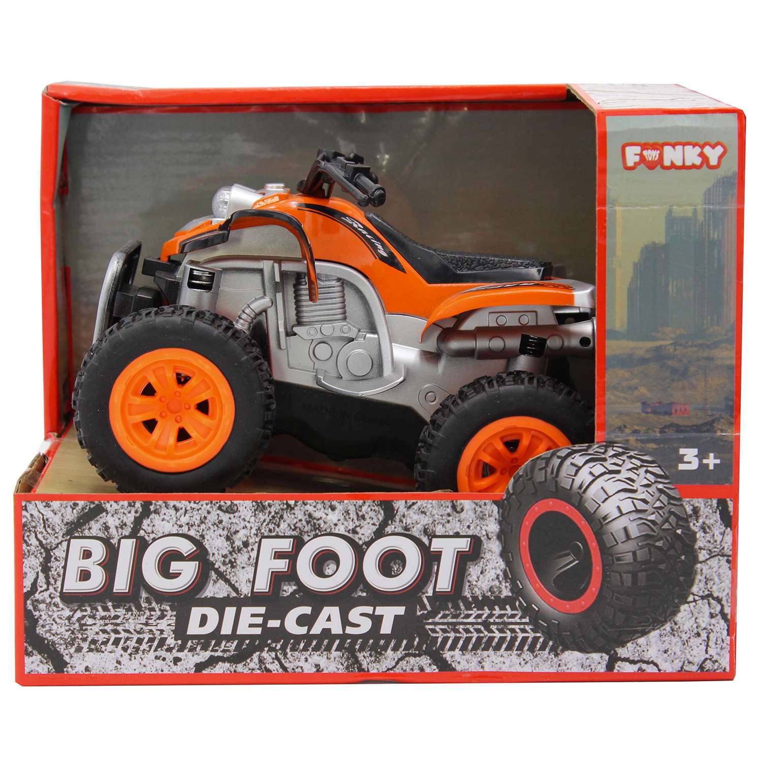 Квадроцикл Funky Toys 1:24 Оранжевый FT61063 FT61063 - фото 2