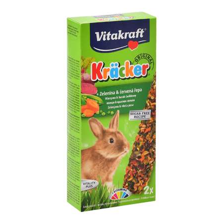 Лакомство для кроликов Vitakraft Крекеры овощные 2шт 10625
