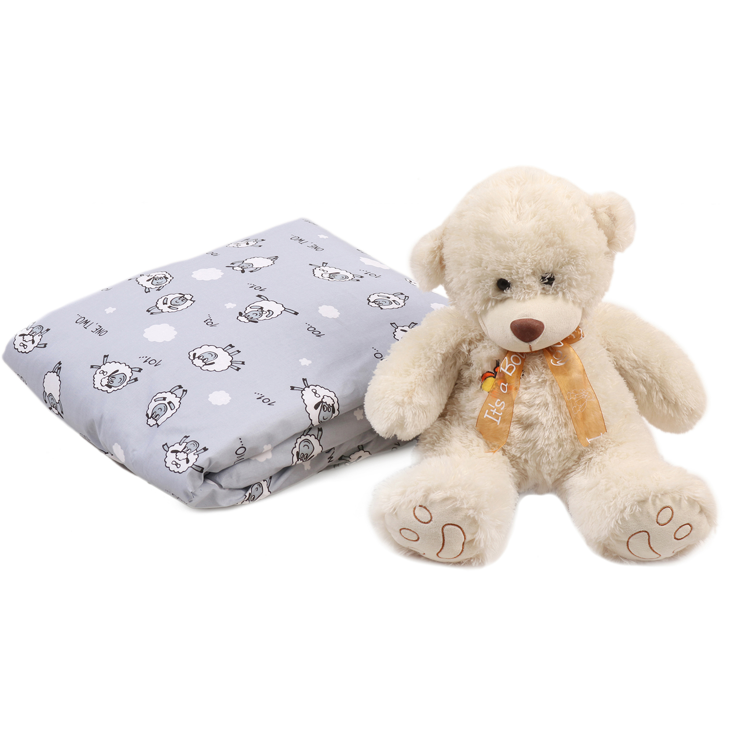 Пододеяльник Amarobaby Exclusive Soft Collection 101 Барашек на молнии Серый - фото 6