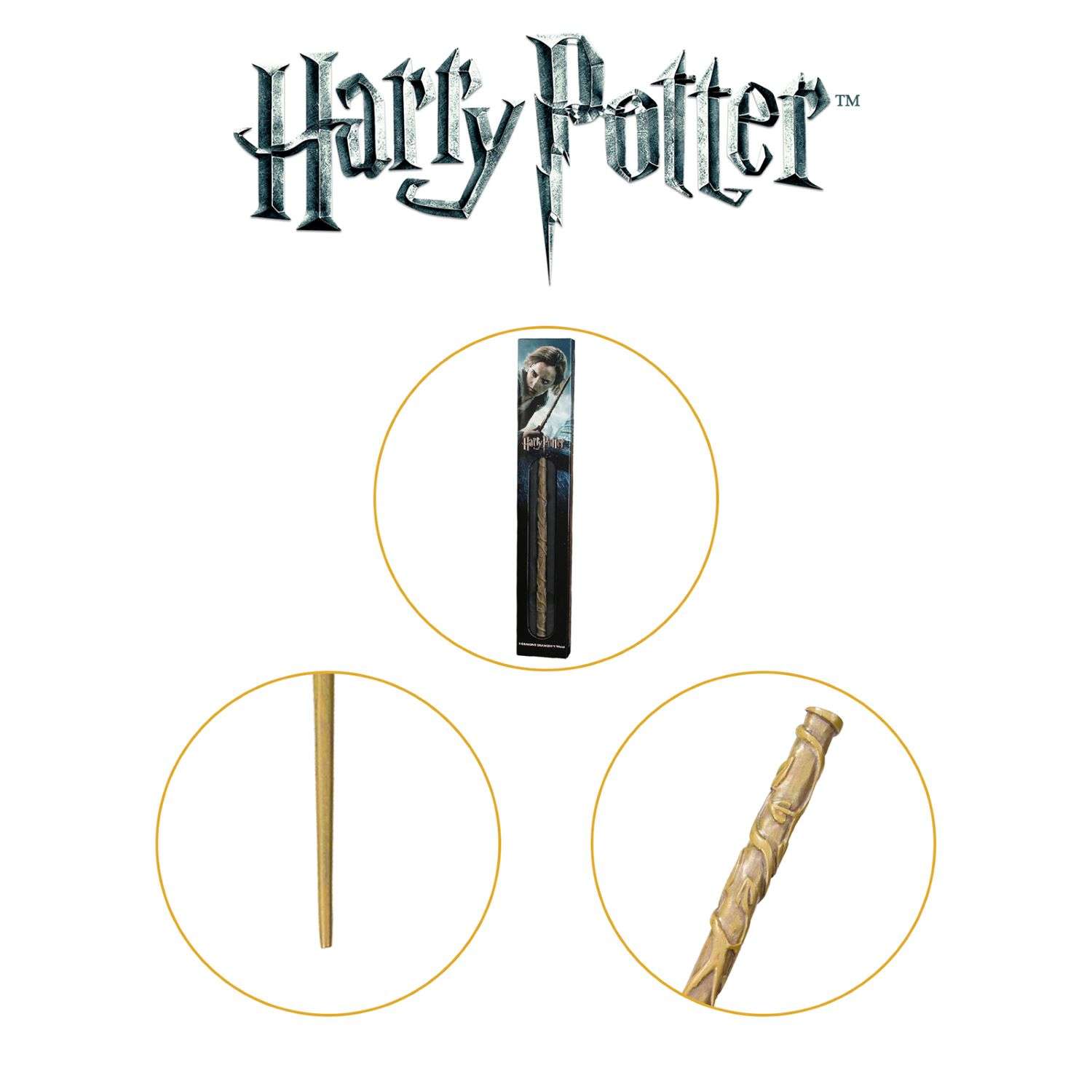 Волшебная палочка Harry Potter Гермиона Грейнджер 37 см - premium series - фото 5