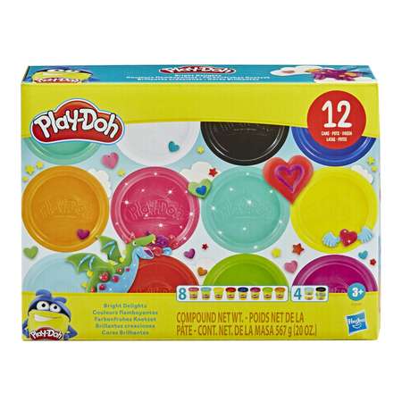Набор игровой Play-Doh Яркое удовольствие 12банок F19895L0