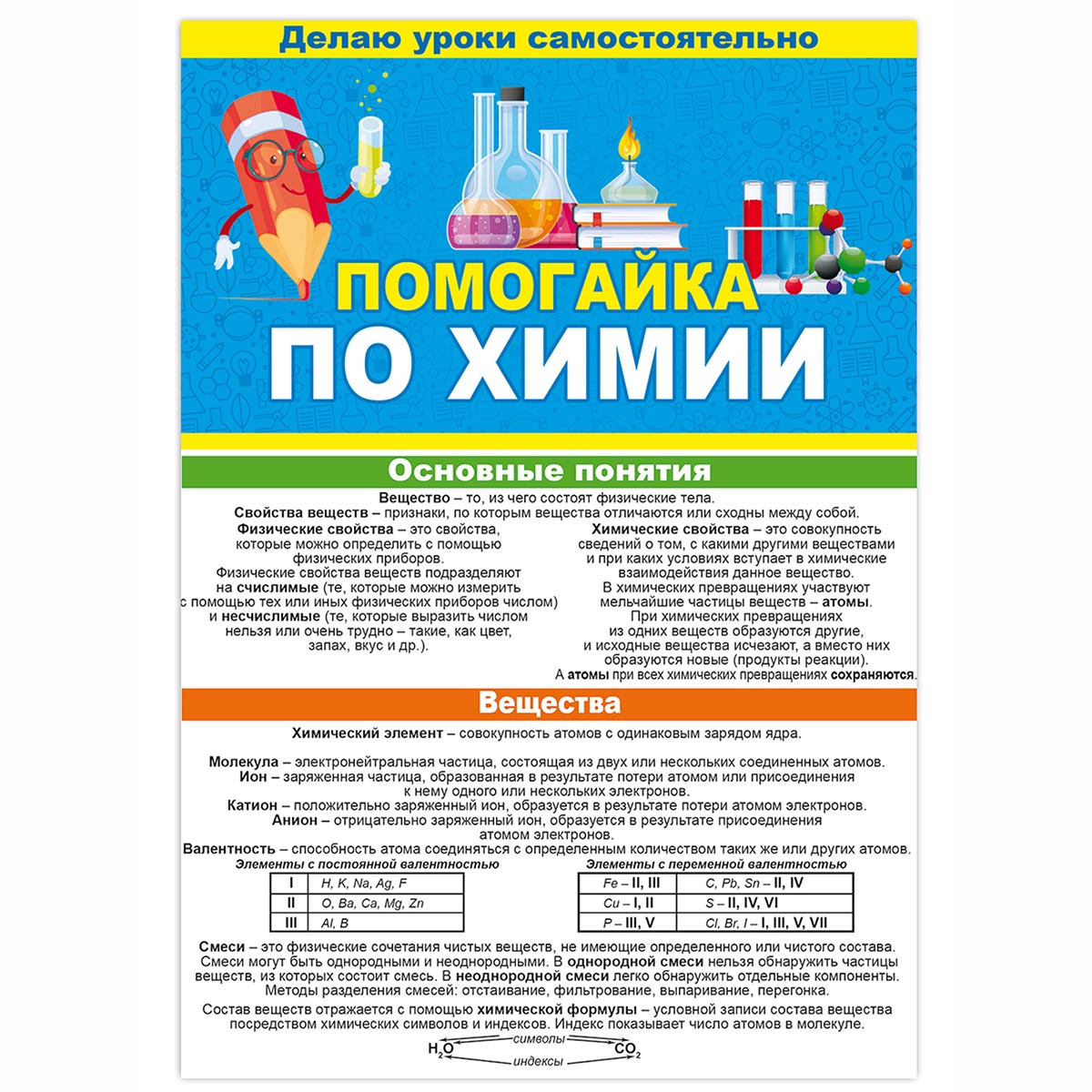 Буклет Открытая планета Помогайка по химии купить по цене 143 ₽ в  интернет-магазине Детский мир