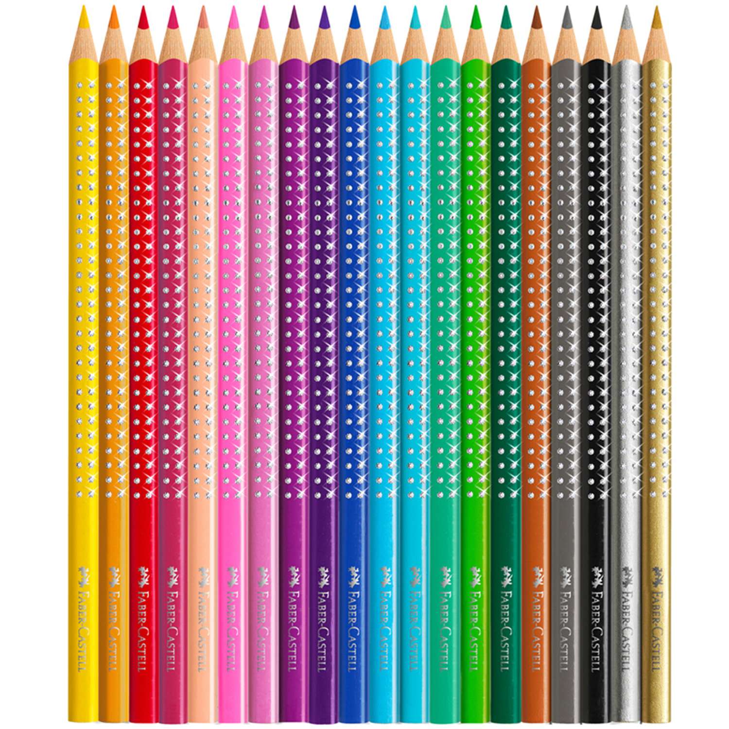 Карандаши цветные FABER CASTELL Sparkle 20цветов точилка трехгранные - фото 5