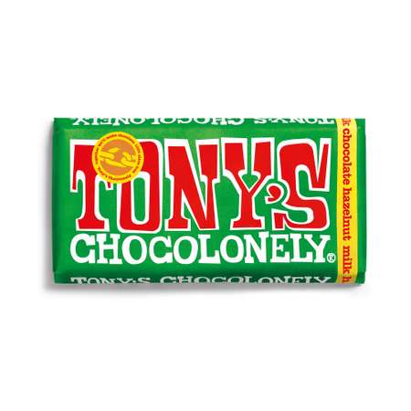 Шоколад Tony's Chocolonely Бельгийский молочный с фундуком 180 гр