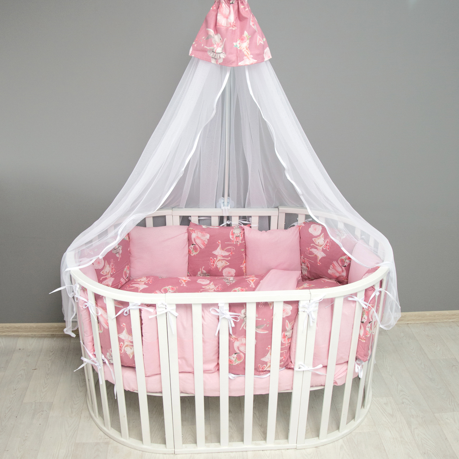 Комплект постельного белья Amarobaby Нежный Танец 4предмета Розовый - фото 8