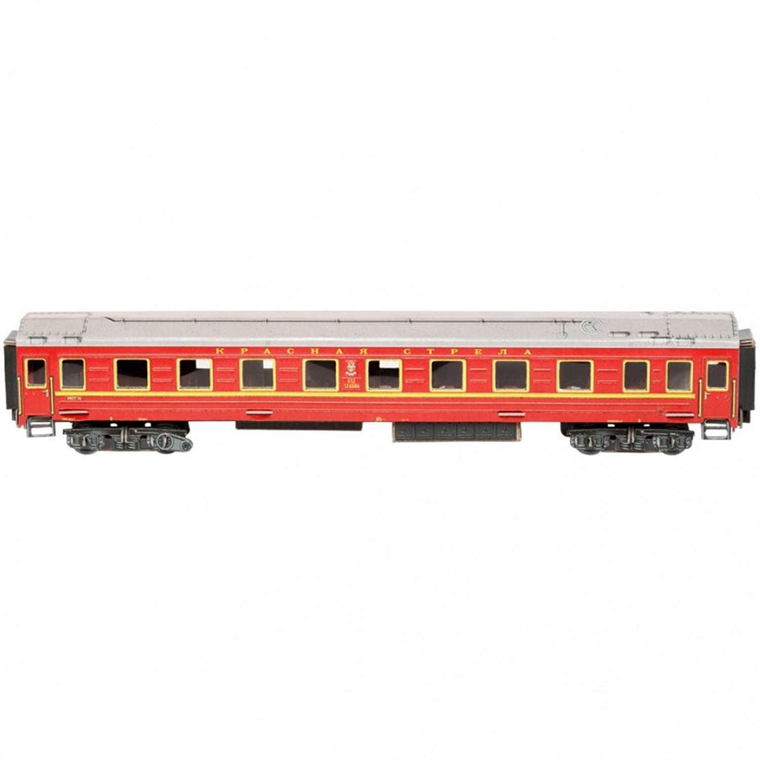 Сборная модель Умная бумага Железная дорога 1/87 Спальный вагон Красная стрела 295-1 295-1 - фото 1