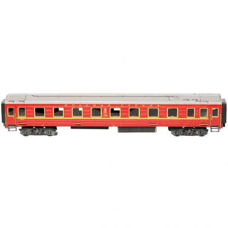 Сборная модель Умная бумага Железная дорога 1/87 Спальный вагон Красная стрела 295-1