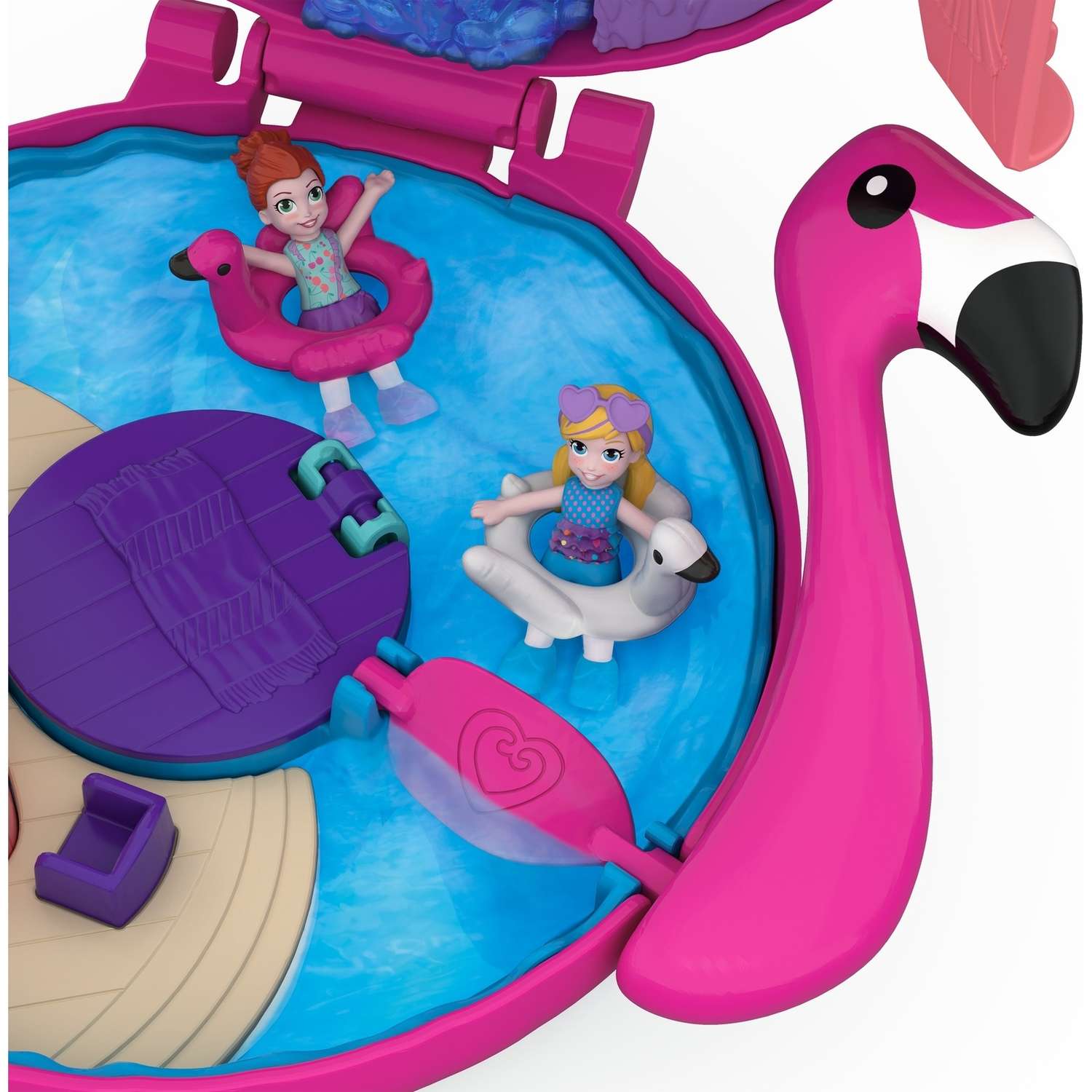 Набор игровой POLLY POCKET Аквапарк Фламинго компактный FRY38 FRY35 - фото 7
